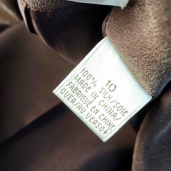 dana buchman dresses ladies pure silk (1) button overcoat (VINTAGE) - Picture 15 of 17